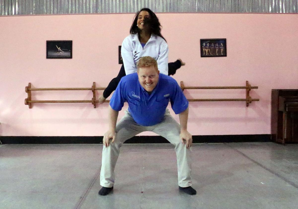 Dancer has no fear in competition